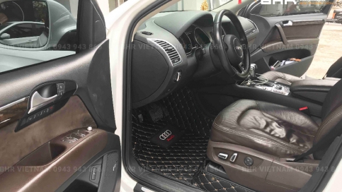 Thảm lót sàn ô tô 5D 6D cho xe Audi Q7 2005 - 2015 bảo hành tới 5 năm, xưởng may gia công trực tiếp